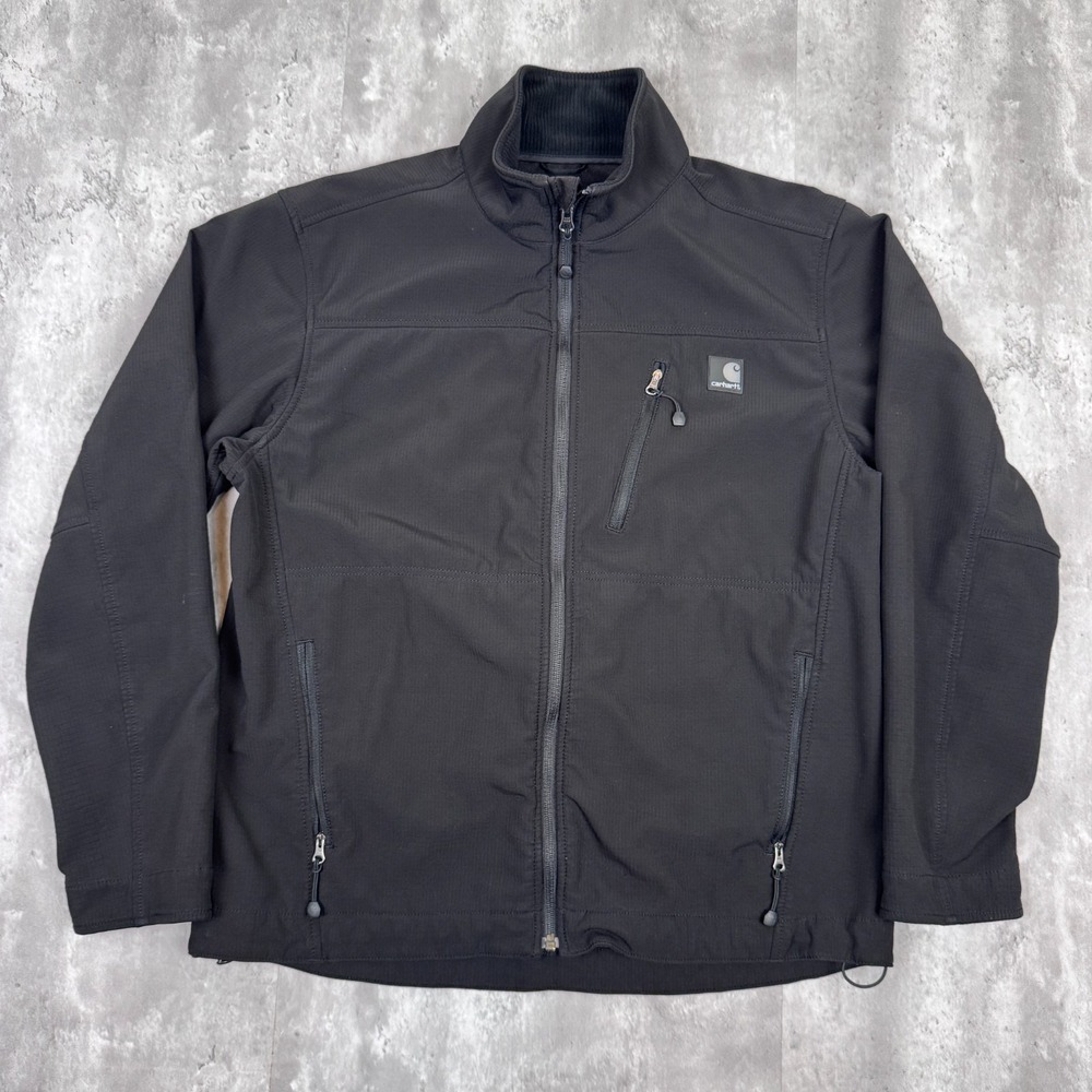 Carhartt J250 Rain Defender Work Jacket Mens M Fleece Lined Wind Resistant - Picture 1 of 7